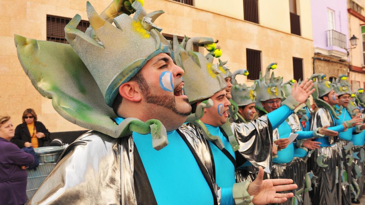 Chirigota en el Carnaval de Cádiz.