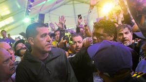 Juan Román Riquelme, durante la votación por la presidencia de Boca Juniors.