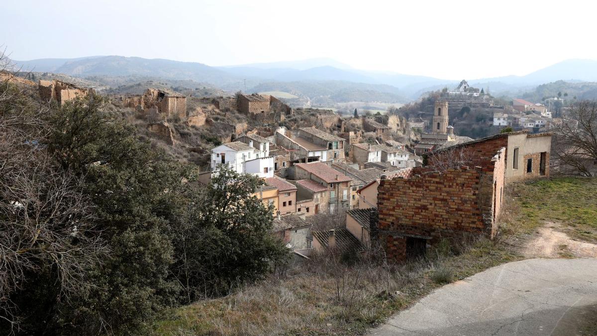 El 50% de los pueblos de Aragón tiene menos de 200 habitantes, como Peralta de la Sal, en la imagen.