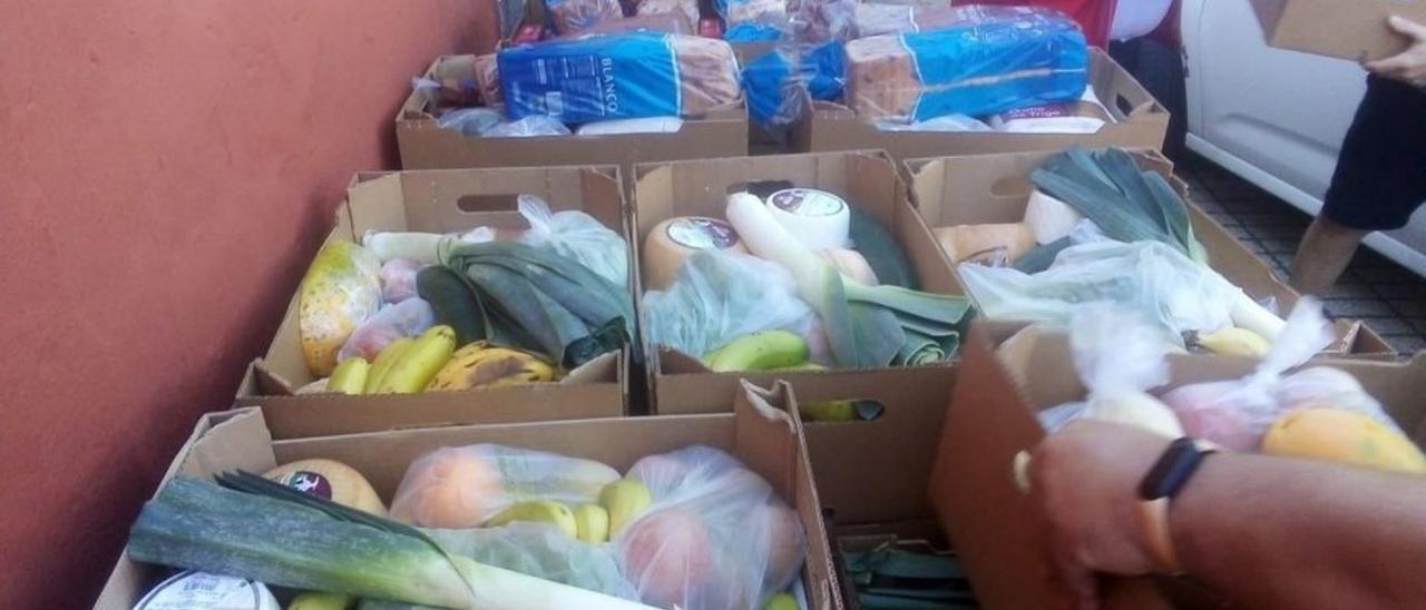 Las cajas de productos entregadas.