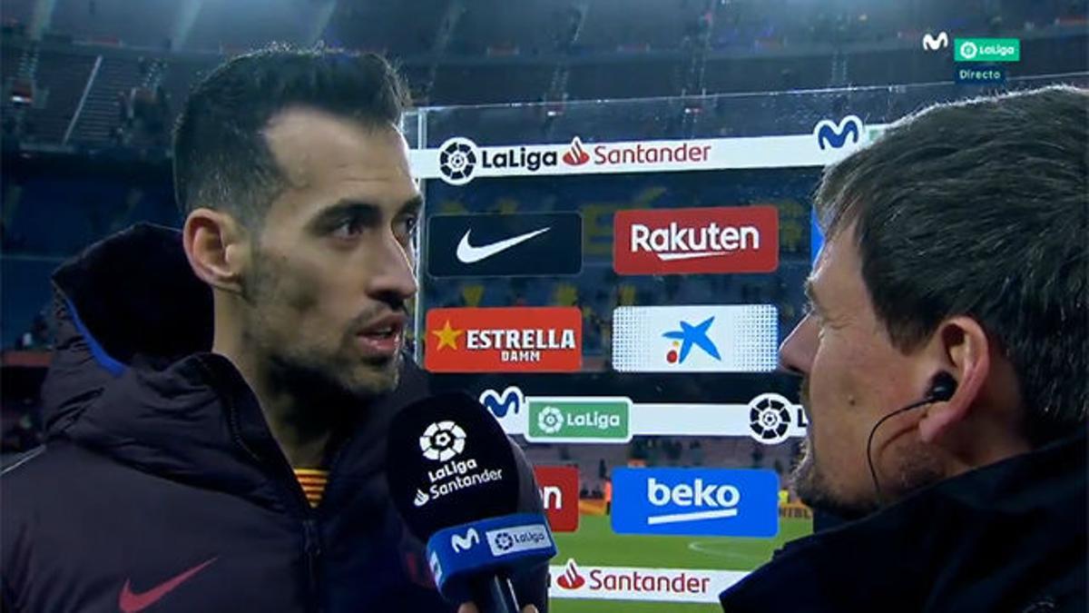 Busquets: "Ya iréis viendo los cambios, estamos encantados con Setién"