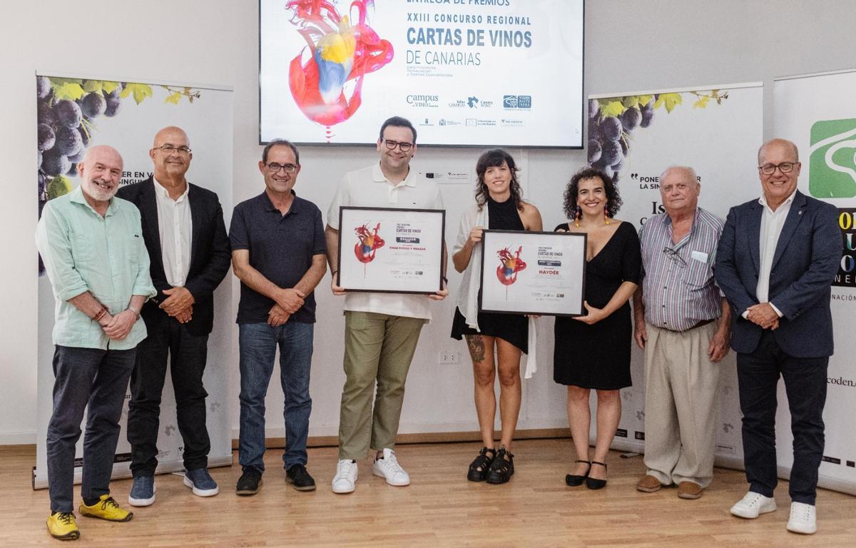 Char Fuego y Brasas, en La Caleta de Adeje, logra el reconocimiento a la Mejor Carta de Vinos de Canarias, mientras que Haydée by Víctor Suárez recibe el galardón al Mejor Diseño y Presentación
