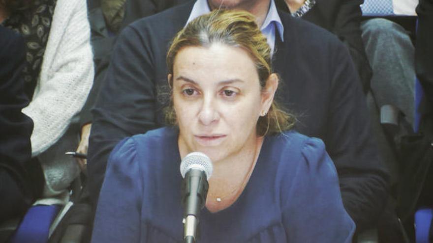 Elisa Maldonado, durante su declaración en la séptima jornada del caso Nóos