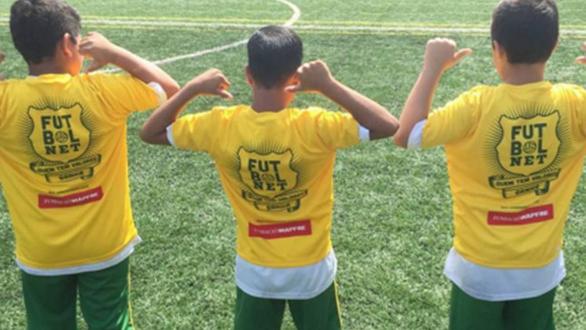 Los niños del Instituto Neymar