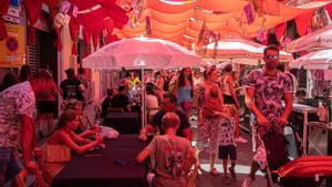 Ambiente en las fiestas de Gràcia 2022