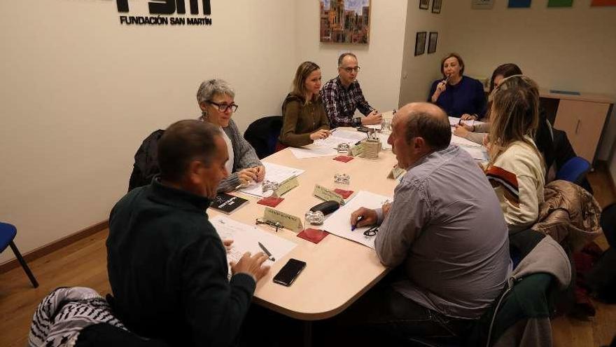 Los patronos de la Fundación San Martín, en la reunión celebrada ayer.