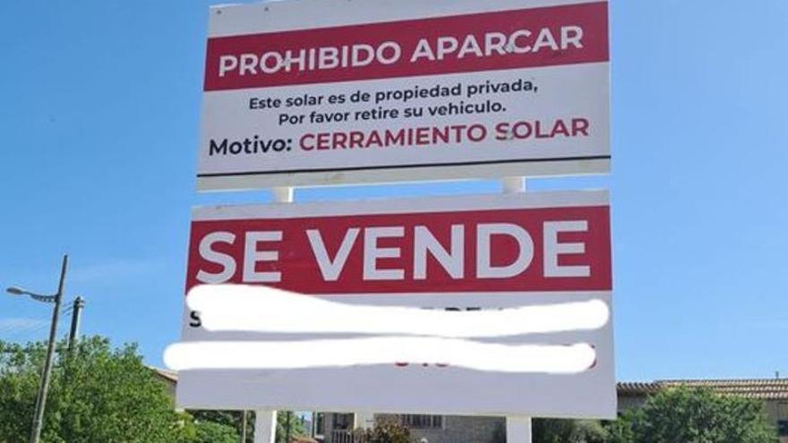 Los usuarios del tren lamentan que se cierre el parking de la estación de Binissalem