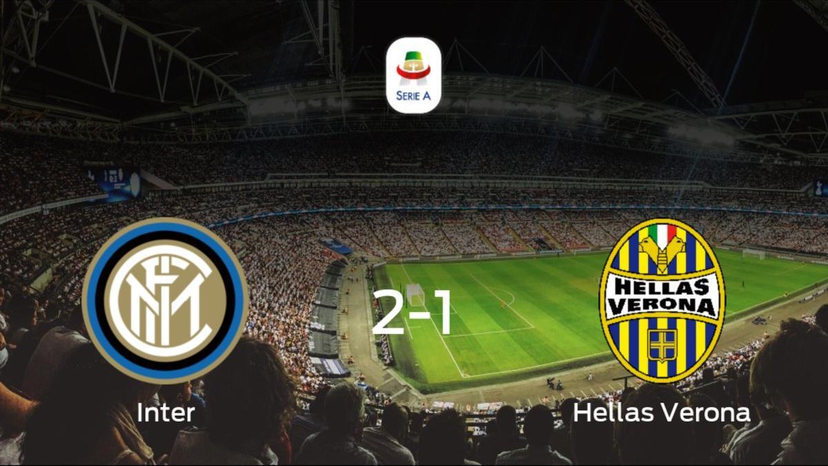 El Inter vence 2-1 al Hellas Verona en el Giuseppe Meazza