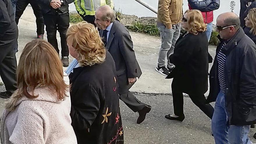 José María García llega al funeral.