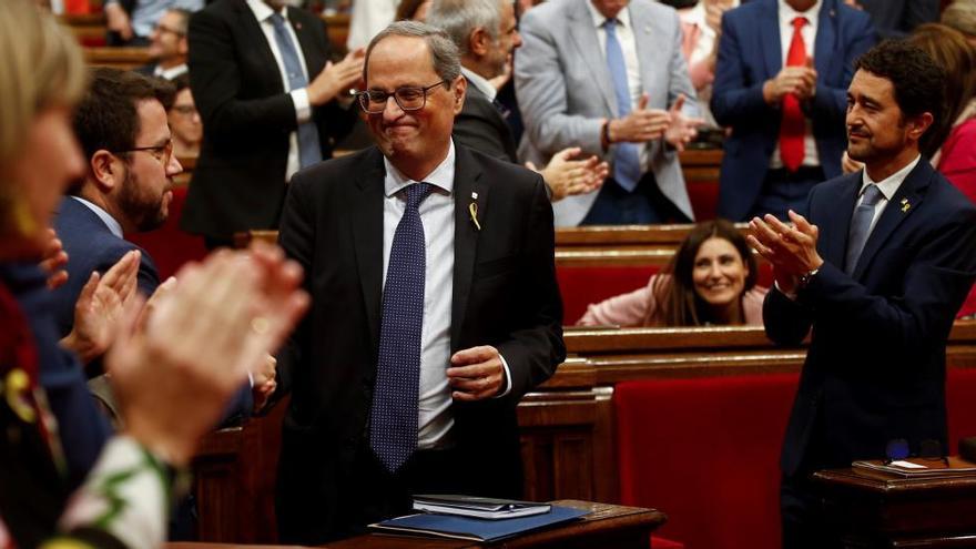 Quim Torra supera la moció  de Ciutadans (contra Sánchez)