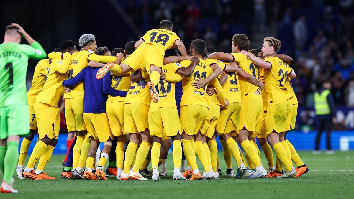 El Barça de Xavi ganó la Liga 2022-23 en el RCDE Stadium