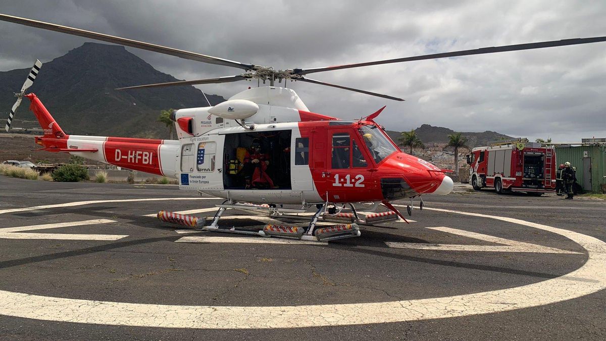 Helicóptero de rescate.