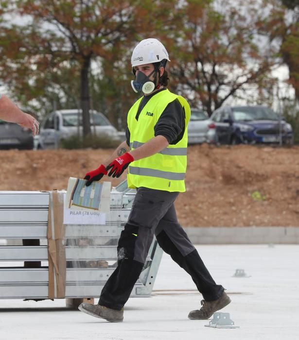 Así avanzan las obras del hospital de campaña