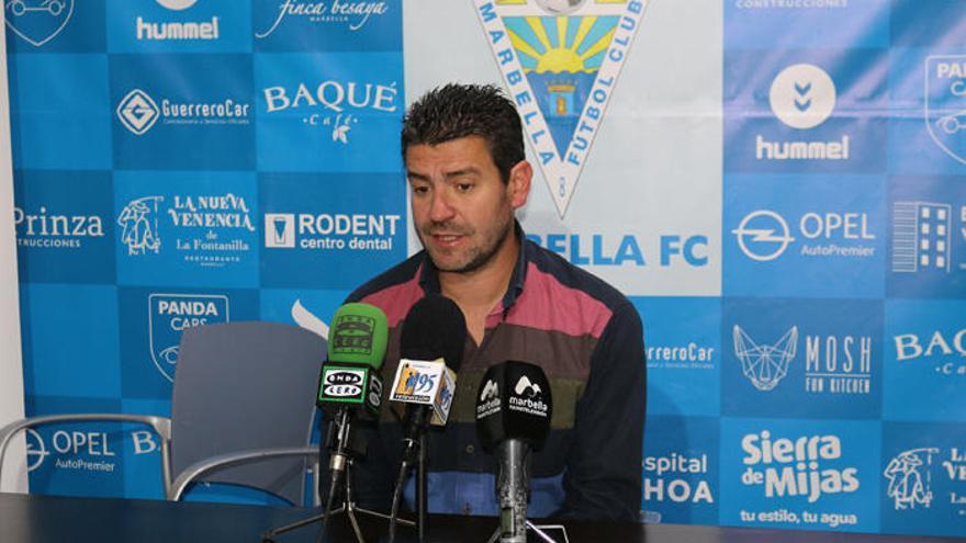 Fernando Estévez, entrenador del Marbella.