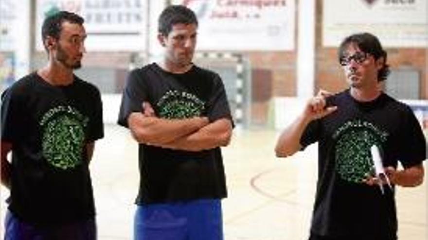 Pau Campos, durant la primera sessió d&#039;entrenament de dilluns.