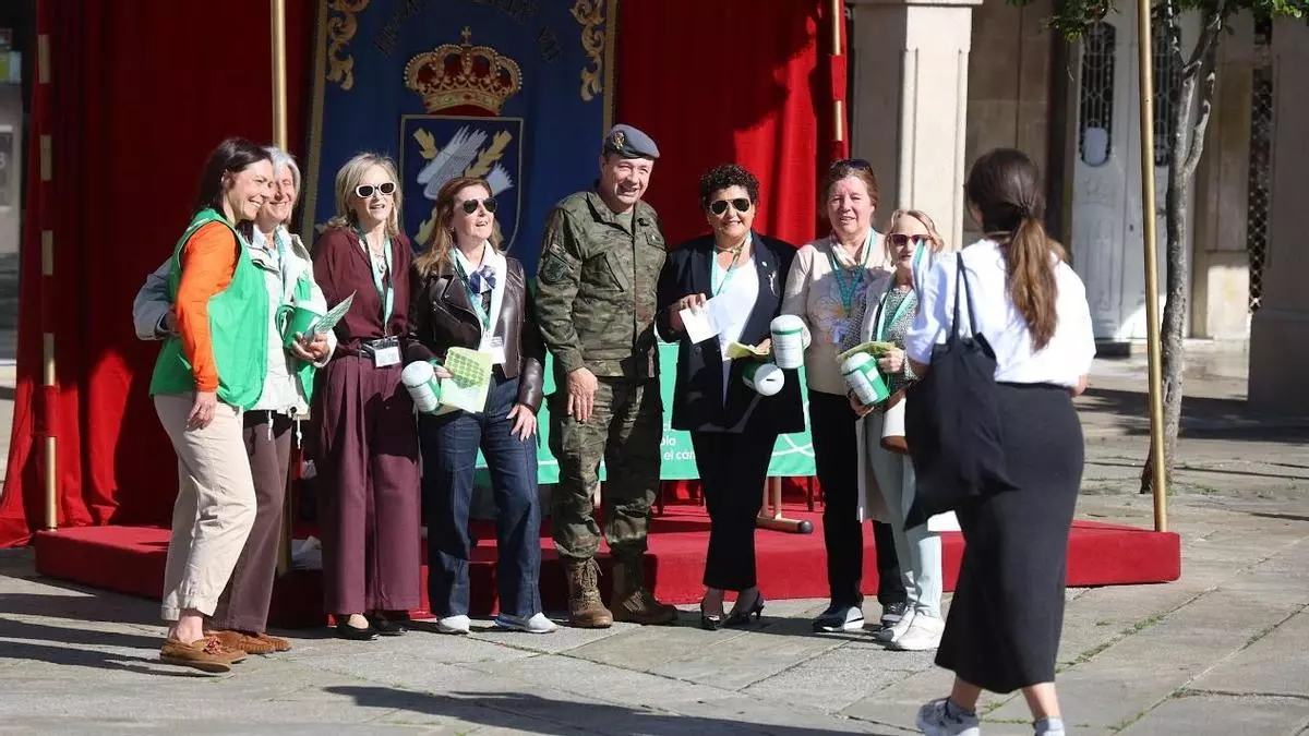 Pontevedra se viste de solidaridad con 250 voluntarios en la lucha contra el cáncer