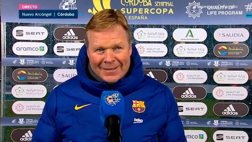Koeman: "Riqui me dijo que lo tiraba él"