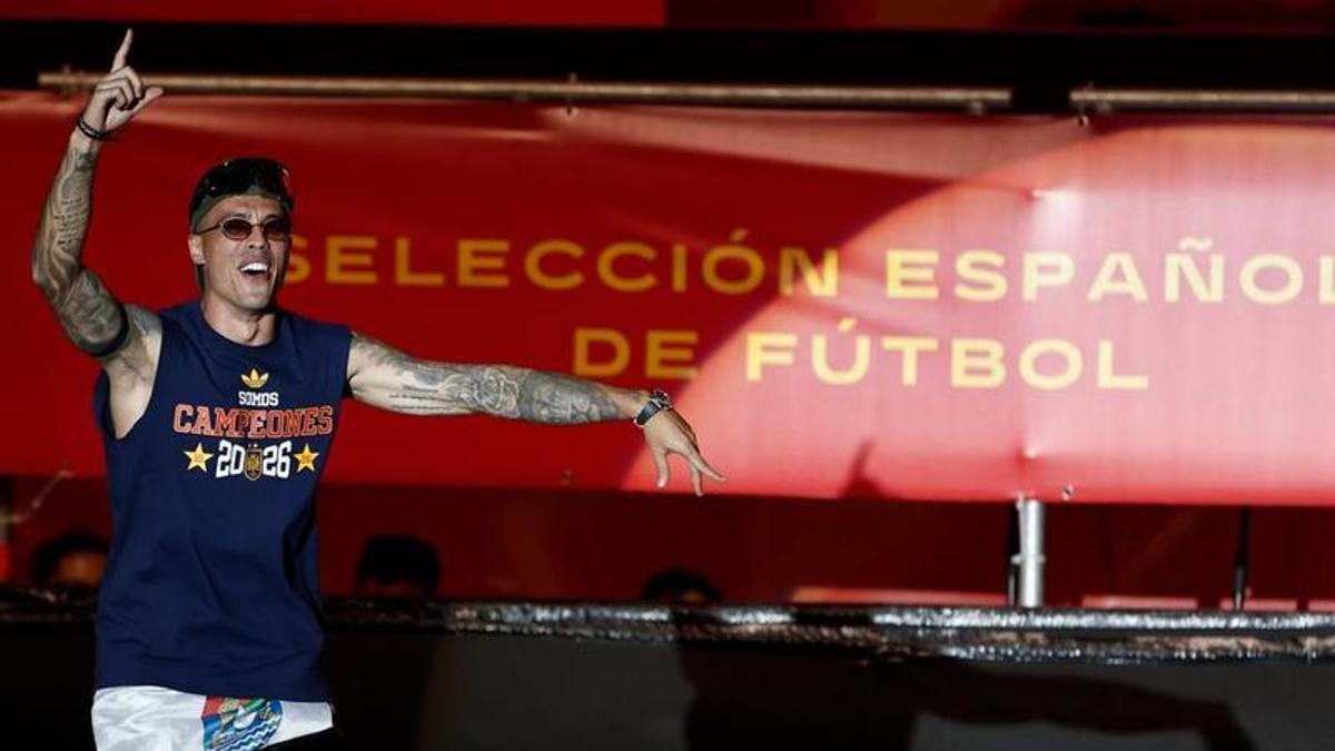 Pedro Porro, durant la celebració de dilluns passat a Madrid.