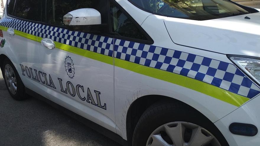 Detalle de una patrulla de la Policía Local de Málaga.