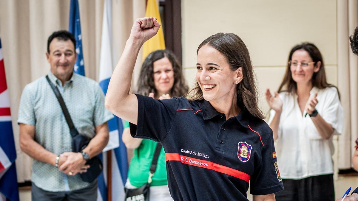 Toma de posesión de los nuevos bomberos esta mañana en el Ayuntamiento