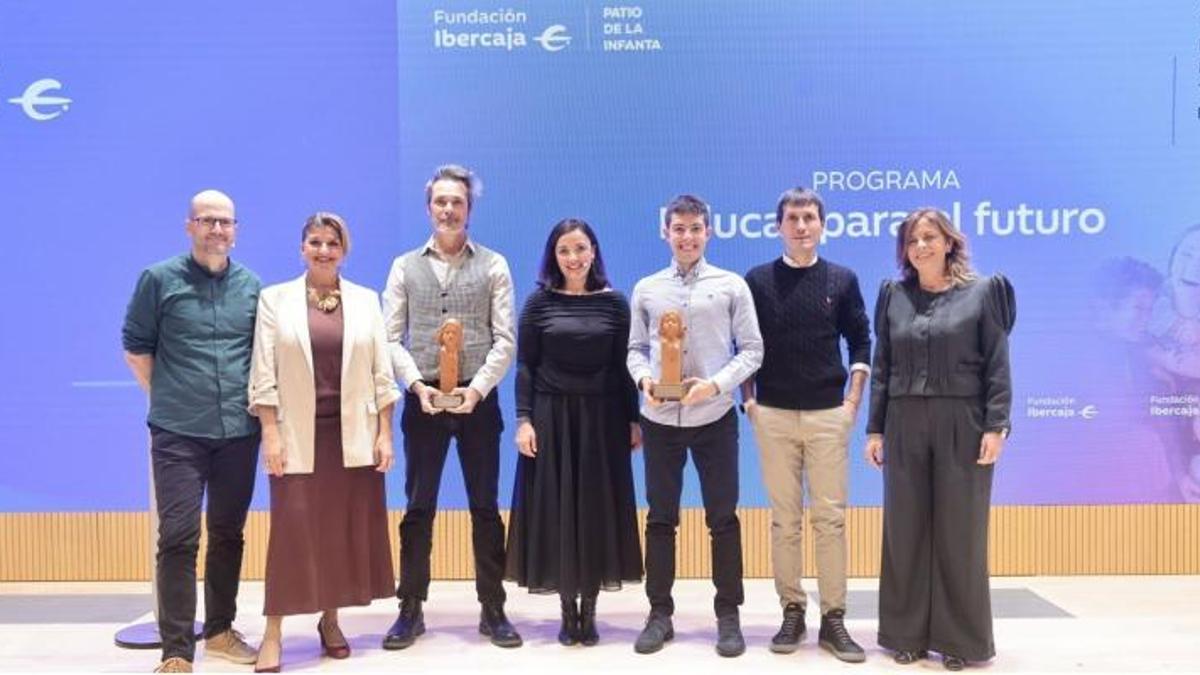 Galardonados en los III Premios Educar para el futuro de Fundación Ibercaja.
