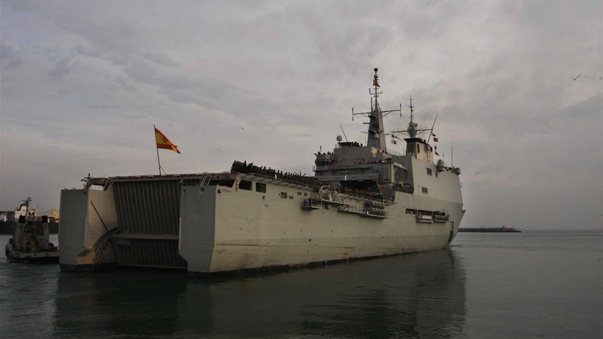 El buque de la Armada 'Castilla'.