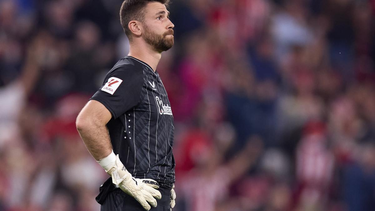 Unai Simón, portero del Athletic.