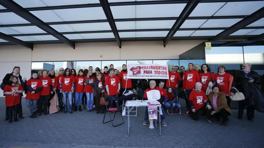 Manifestación de afectados por la hepatitis en una imagen de archivo