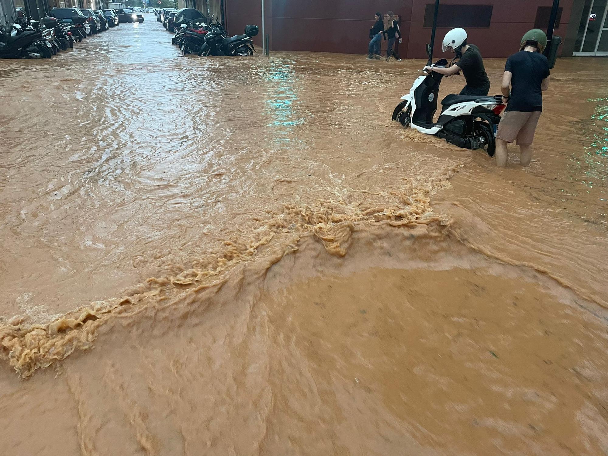 Es Pratet, inundado.