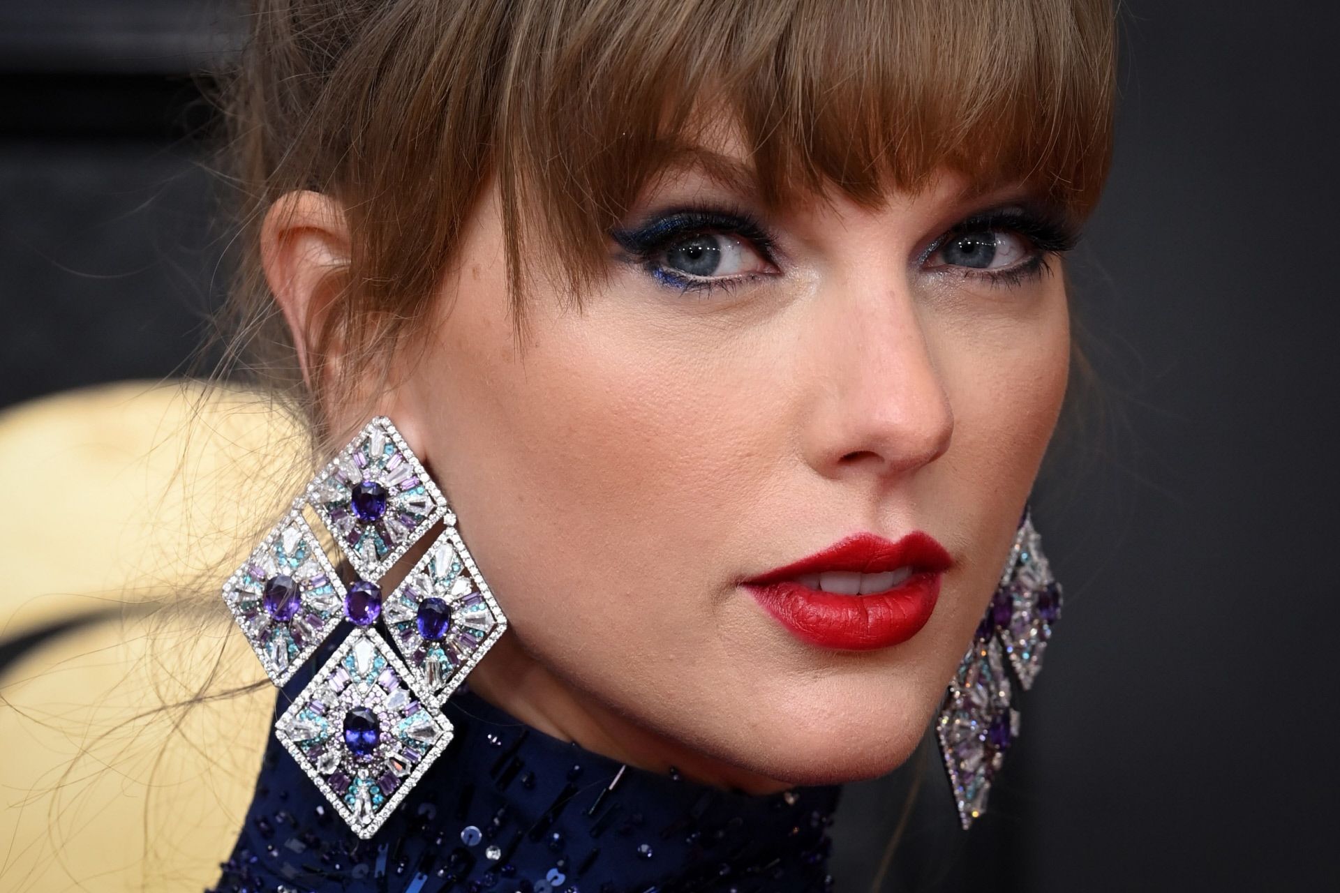 Taylor Swift en la gala de los Grammy en febrero de 2023