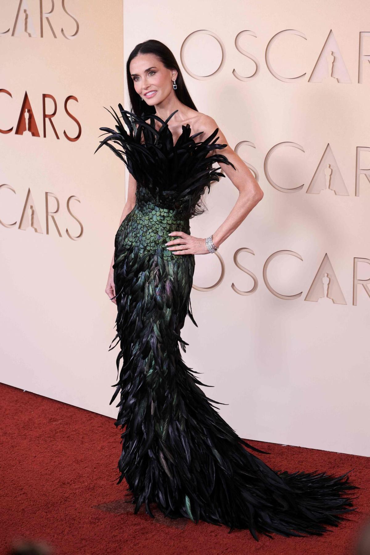 La actriz y modelo estadounidense Demi Moore La actriz y modelo estadounidense Demi Moore