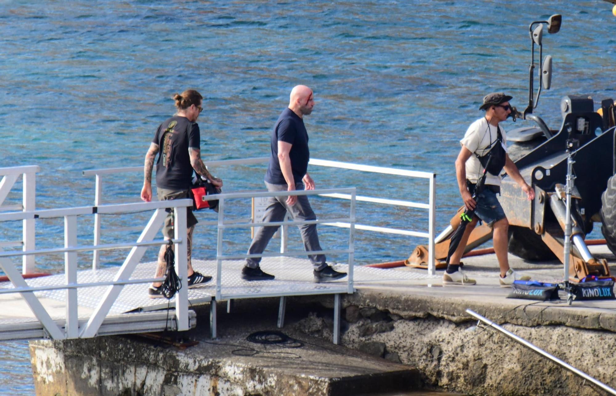 John Travolta sigue su rodaje en aguas de Gran Canaria