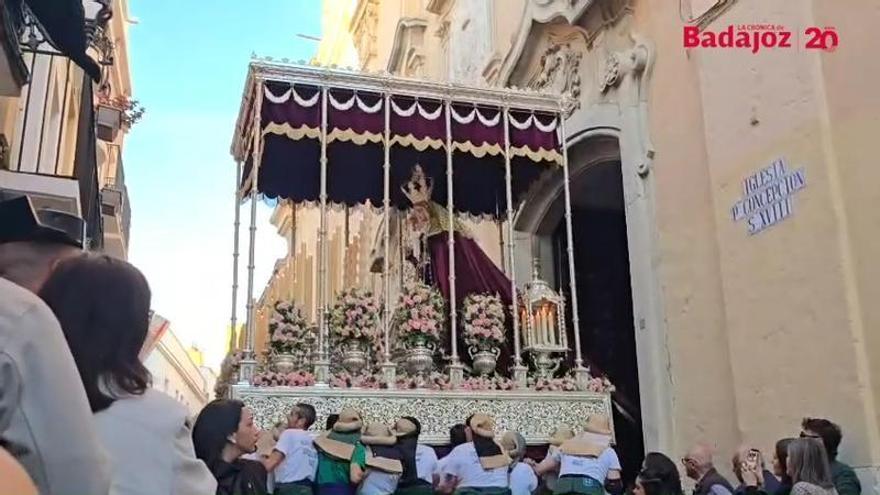 Vídeo | Pequeño susto en la salida de la Virgen de la Consolación