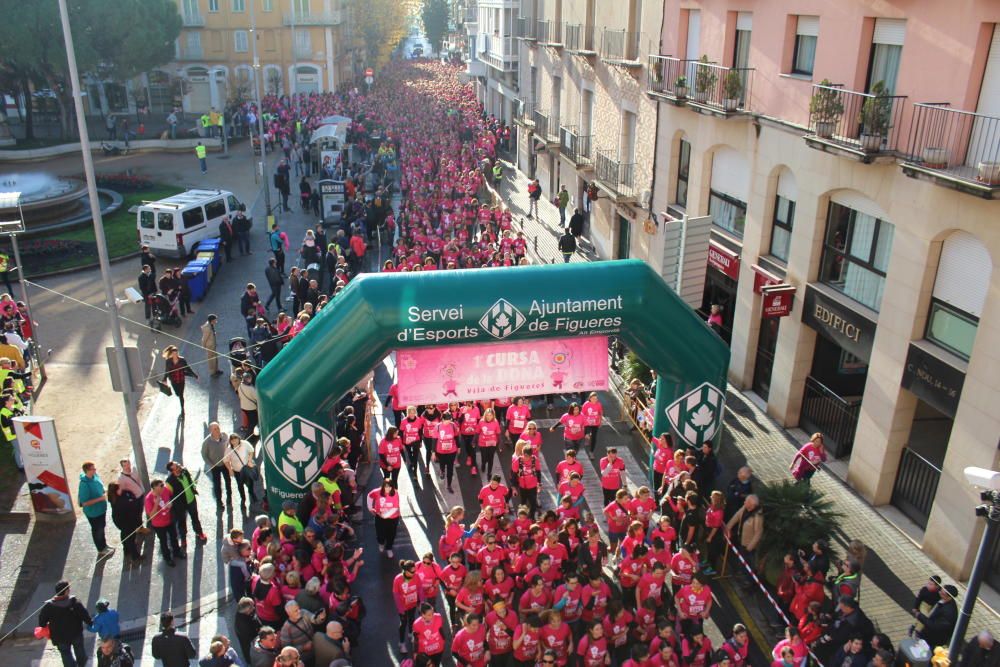 Sortida de la 1a Cursa de la Dona de Figueres