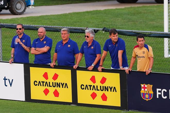 Así ha sido el entrenamiento del Barça en la Base Naval de la Marina de Annapolis para preparar el clásico