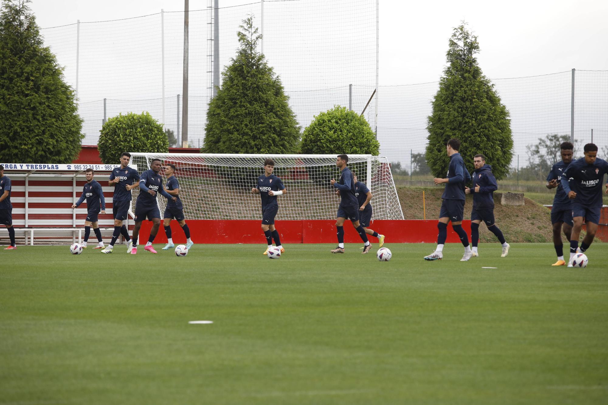 Entrenamiento del Sporting en Mareo