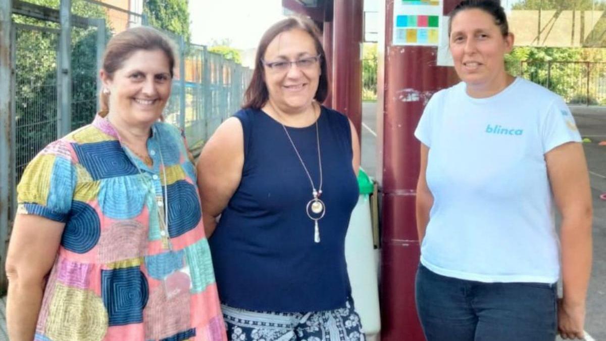 Por la izquierda, Teresa Álvarez, Natalia González y Diana Vicente. | M. L.