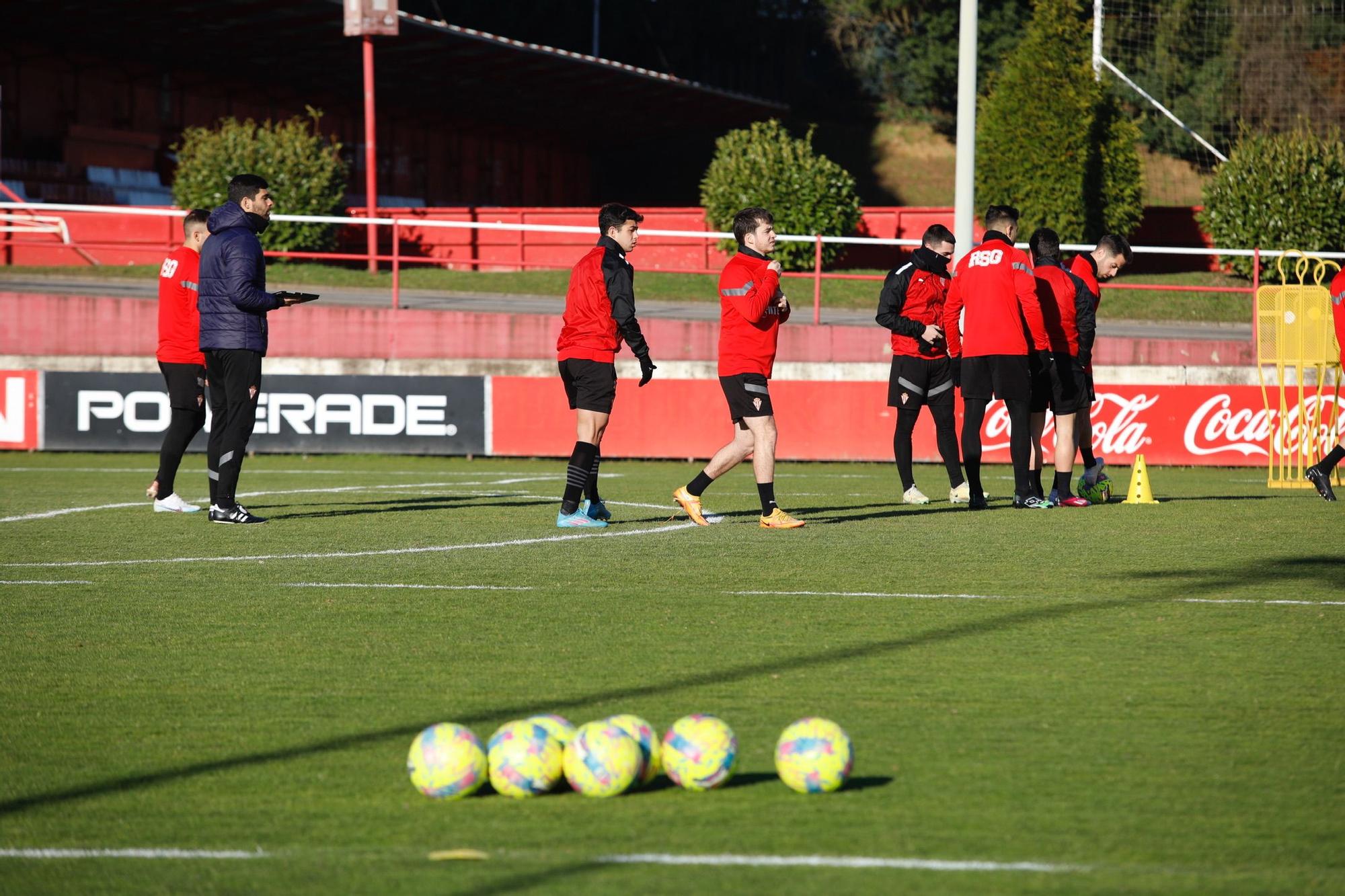 EN IMÁGENES: Así fue el entrenamiento del Sporting