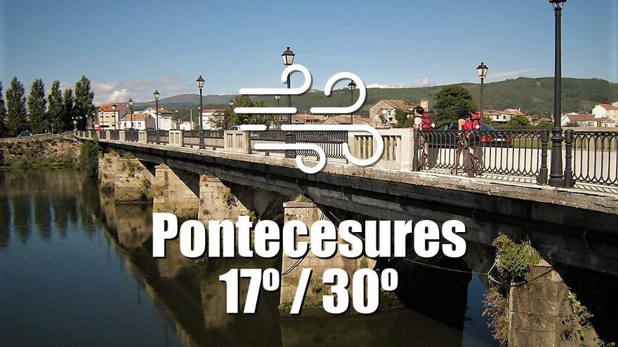 El tiempo en Pontecesures: previsión meteorológica para hoy, martes 29 de julio