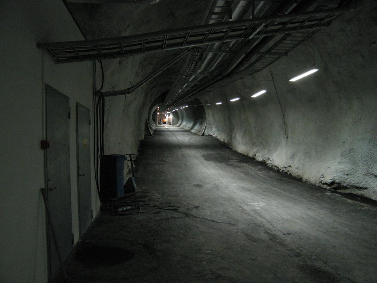 ¡El túnel de entrada a la Bóveda Global de Semillas de Svalbard.