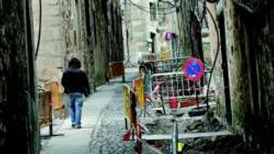 La obra en la calle Ancha se reanuda tras el hallazgo de restos humanos