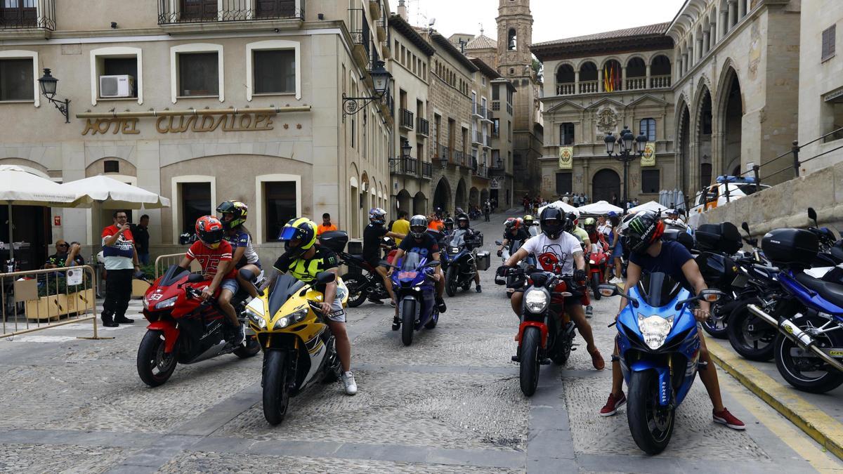 Ambiente en Alcañiz el año pasado durante el fin de semana del Gran Premio de Aragón de Moto GP.