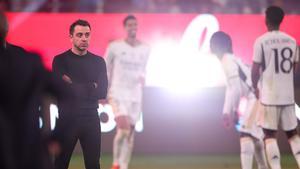 Xavi, ayer tras la derrota