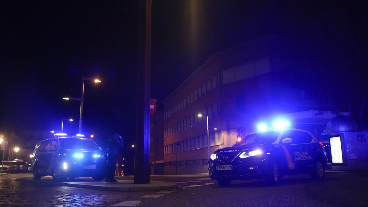 Controles durante la noche en Zamora.