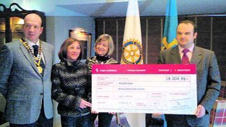 El Rotary Club entrega una ayuda al colectivo Galbán