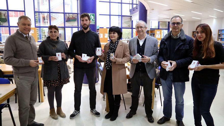 Acto de inauguración de la tecnoteca, ayer.