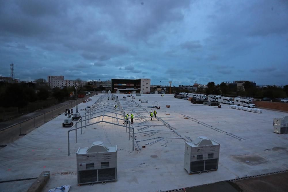 Así avanzan las obras del hospital de campaña