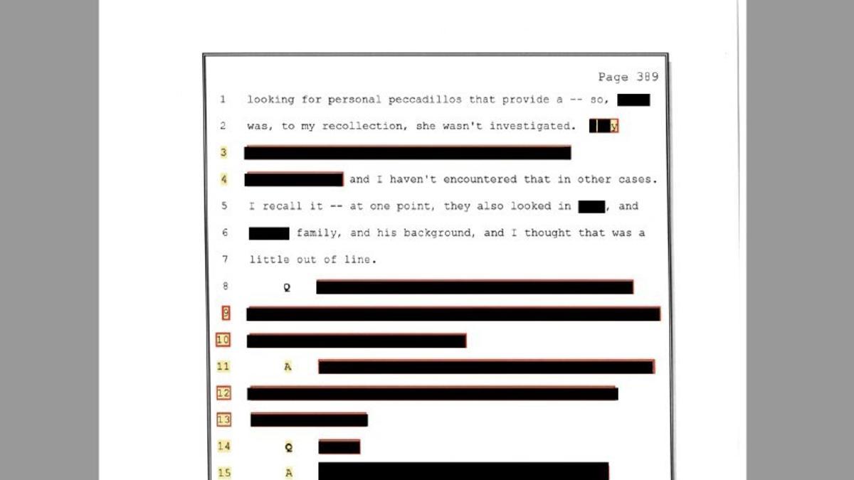 Documentos del caso Epstein publicados con censura por el Departamento de Justicia