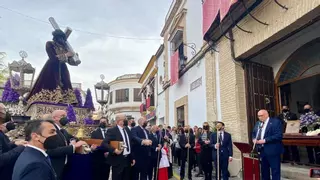 El Nazareno de La Rambla regresa a su templo tras ser nombrado alcalde perpetuo