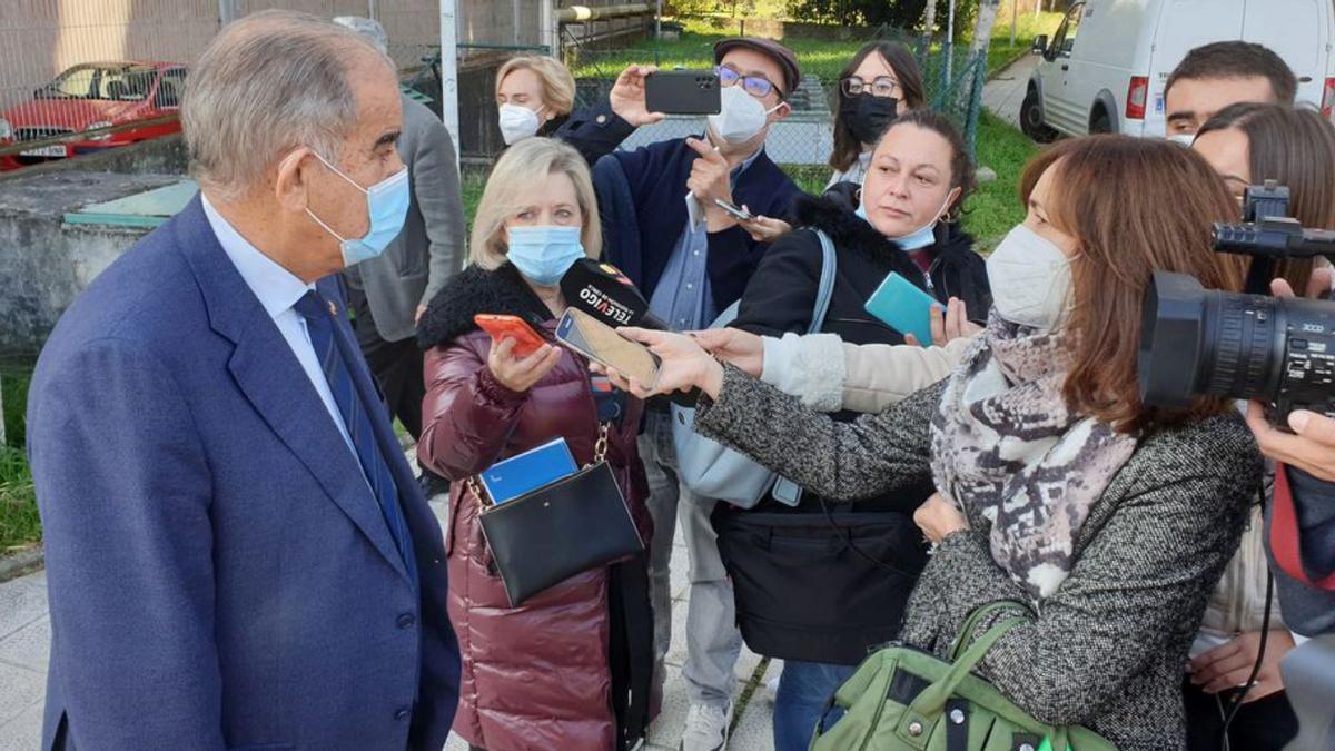 García Costas, a la salida de los juzgados en Vigo.